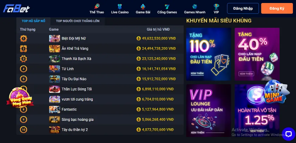 Thưởng chào mừng thành viên mới 6886win